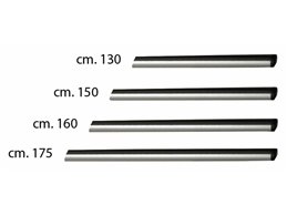 Barra da tetto per Furgoni da 130 CM con piede Largo in Alluminio compreso Kit Attacchi specifico e Chiusura Antifurto