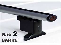 Barre tetto Furgone per FIORINO / QUBO del 2008 Kit completo 2 PZ da 130CM in Alluminio con Chiusura Antifurto montaggio veloce