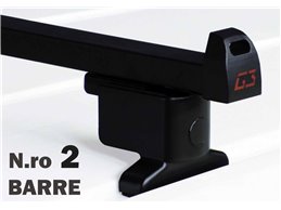 Barre tetto Furgone per CITROEN JUMPER passo 4035 mm XL Kit completo 2 PZ da 130CM in Acciaio con Serratura montaggio veloce