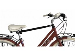 Adattatore Portabici Auto per trasporto BICI da donna o senza Canna in Alluminio registrabile e regolabile da 45 fino a 75 CM