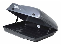 Set BOX tetto con Barre per SKODA KODIAQ dal 2017 al 2020 capiente 300 Litri in Grigio scuro con Chiavi Barre 127 CM c/Serratura