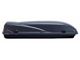Set BOX tetto con Barre per SKODA KODIAQ dal 2017 al 2020 capiente 300 Litri in Grigio scuro con Chiavi Barre 127 CM c/Serratura