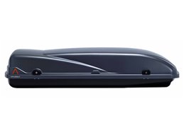 Set Baule tetto + Barre per SKODA FABIA dal 2015 in poi capiente 355 Litri Colore Grigio con Chiavi Barre 110 CM c/Kit Attacchi
