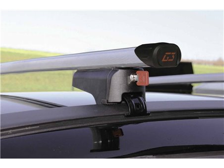 Set BOX + Barre Portatutto per VOLKSWAGEN TOURAN 2003-2014 capiente 355 Litri Grigio con 2 Serrature Barre 147 CM + Kit Attacchi