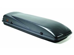 Set Baule + Barre Auto per VW POLO / CROSS dal 1981 al 2014 capiente 410 Litri Grigio con Chiavi Barre 122 CM + Kit Attacchi