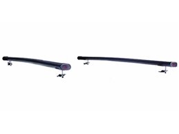 Set Baule + Barre Auto per VW POLO / CROSS dal 1981 al 2014 capiente 410 Litri Grigio con Chiavi Barre 122 CM + Kit Attacchi