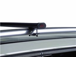 Set Baule + Barre Auto per VW POLO / CROSS dal 1981 al 2014 capiente 410 Litri Grigio con Chiavi Barre 122 CM + Kit Attacchi