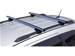 Set Baule + Barre Auto per RENAULT LAGUNA SW 1995-2001 capiente 375 Litri in Grigio chiaro con Chiave Barre 110 CM c/Serratura