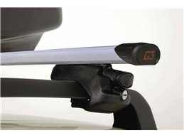Set Baule + Barre Auto per RENAULT LAGUNA SW 1995-2001 capiente 375 Litri in Grigio chiaro con Chiave Barre 110 CM c/Serratura
