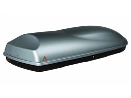 Set BOX + Barre Portatutto per FIAT CROMA / CROMA SW del 2005 capiente 375 Litri Grigio con Serratura Barre 110 CM c/Serratura