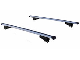 Set BOX + Barre Portatutto per FIAT CROMA / CROMA SW del 2005 capiente 375 Litri Grigio con Serratura Barre 110 CM c/Serratura
