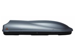 Set Baule tetto + Barre per SAAB 9.3 SW Sportkombi del 2005 capiente 375 Litri Grigio con Serratura Barre 110 CM + Kit Attacchi