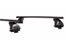 Set Baule tetto + Barre per SAAB 9.3 SW Sportkombi del 2005 capiente 375 Litri Grigio con Serratura Barre 110 CM + Kit Attacchi