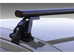 Set Baule tetto + Barre per SAAB 9.3 SW Sportkombi del 2005 capiente 375 Litri Grigio con Serratura Barre 110 CM + Kit Attacchi