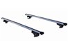 Set Baule tetto + Barre per 500 2007-2020 NO Tetto in Vetro capiente 240 Litri Nero con Serratura Barre 110 CM c/Kit Attacchi