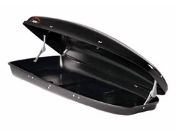 Set BOX tetto con Barre per ZAFIRA / TOURER dal 2005 al 2012 capiente 390 Litri Nero con 2 Serrature Barre 127 CM c/Serratura