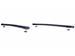 Set Baule + Barre Auto per DAEWOO TACUMA / REZZO 2005 capiente 390 Litri Colore Nero con 2 Serrature Barre 122 CM + Kit Attacchi