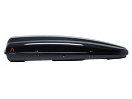 Set Baule tetto + Barre per FORD FIESTA dal 2008 al 2017 capiente 390 Litri Colore Nero con 2 Chiavi Barre 110 CM + Kit Attacchi