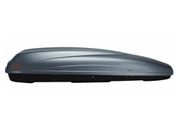 Set BOX tetto con Barre per FIAT PANDA dal 2003 al 2020 5P capiente 390 Litri Colore Grigio con Chiave Barre 127 CM c/Serratura