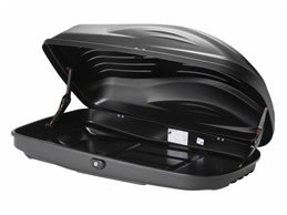 Set Baule + Barre Auto per A6 AVANT/A6 ALLROAD 2000-2012 capiente 220 Litri Colore Nero con Chiave Barre 122 CM + Kit Attacchi