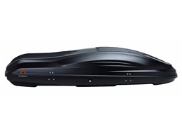 Set Baule + Barre Auto per A6 AVANT/A6 ALLROAD 2000-2012 capiente 220 Litri Colore Nero con Chiave Barre 122 CM + Kit Attacchi