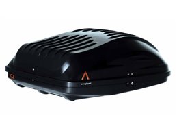 Set Baule + Barre Auto per SSANGYONG KYRON dal 2005 capiente 220 Litri Colore Nero con Serratura Barre 122 CM + Kit Attacchi