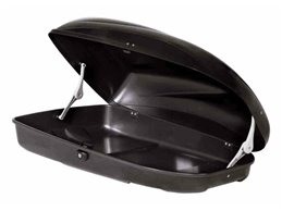 Set Baule + Barre Auto per PEUGEOT PARTNER/RANCH 1996-2007 capiente 240 Litri Colore Nero con Serratura Barre 110 CM c/Serratura