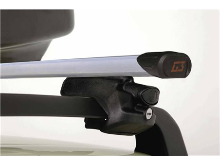 Set Baule tetto + Barre per RENAULT CAPTUR dal 2020 in poi capiente 240 Litri Colore Nero con Chiave Barre 110 CM c/Kit Attacchi