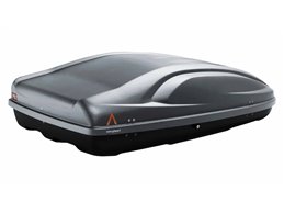 Set BOX + Barre Portatutto per CITROEN C4 CACTUS 2014-2018 capiente 330 Litri Colore Grigio con Chiave Barre 110 CM c/Serratura