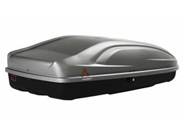 Set Baule + Barre Auto per HYUNDAI ATOS dal 1998 al 2000 capiente 240 Litri Colore Grigio con Chiave Barre 122 CM + Kit Attacchi