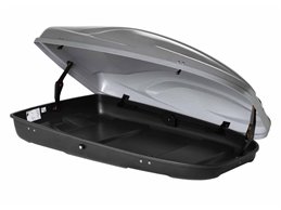 Set Baule + Barre Auto per PEUGEOT 206 SW dal 2002 al 2007 capiente 330 Litri Grigio con 2 Serrature Barre 110 CM c/Serratura