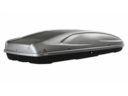 Set BOX + Barre Portatutto per MEGANE GRANTOUR dal 2003 capiente 390 Litri Colore Grigio con 2 Chiavi Barre 110 CM c/Serratura