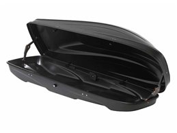 Set Baule + Barre Auto per DACIA LOGAN del 2007 5 porte capiente 370 Litri Colore Nero con 2 Serrature Barre 110 CM c/Serratura