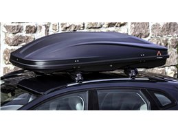 Set Baule + Barre Auto per JAGUAR X-TYPE dal 2004 al 2008 capiente 420 Litri Colore Nero con 2 Chiavi Barre 110 CM c/Serratura