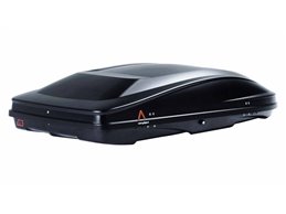 Set BOX tetto con Barre per SAAB 9.3 SW dal 2002 al 2011 capiente 420 Litri Colore Nero con 2 Serrature Barre 127 CM c/Serratura