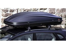 Set Baule + Barre Auto per DS DS4 dal 2021 in poi capiente 420 Litri Colore Nero con 2 Serrature Barre 127 CM c/Kit Attacchi