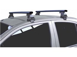 Set Baule + Barre Auto per DS DS4 dal 2021 in poi capiente 420 Litri Colore Nero con 2 Serrature Barre 127 CM c/Kit Attacchi