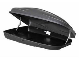 Set Baule + Barre Auto per DAEWOO NUBIRA SW dal 2003 capiente 240 Litri in Grigio chiaro con Serratura Barre 110 CM c/Serratura