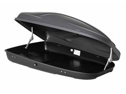 Set BOX + Barre Portatutto per OPEL OMEGA dal 2003 in poi capiente 330 Litri Colore Grigio con Chiave Barre 127 CM c/Serratura