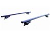 Set Baule + Barre Auto per MAZDA 5 dal 2005 al 2007 capiente 330 Litri in Grigio chiaro con Chiave Barre 122 CM + Kit Attacchi