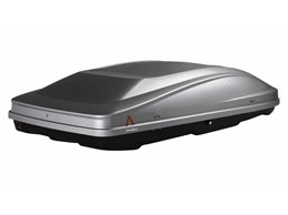 Set Baule + Barre Auto per TATA INDIGO dal 2004 in poi capiente 420 Litri in Grigio chiaro con Chiave Barre 110 CM c/Serratura