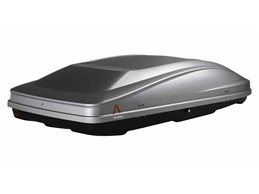 Set BOX + Barre Portatutto per CHRYSLER 300 C Touring dal 2004 capiente 420 Litri Grigio con Serratura Barre 127 CM c/Serratura