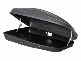 Set BOX + Barre Portatutto per AUDI 80 AVANT dal 1996 in poi capiente 390 Litri Grigio con Serratura Barre 110 CM c/Serratura