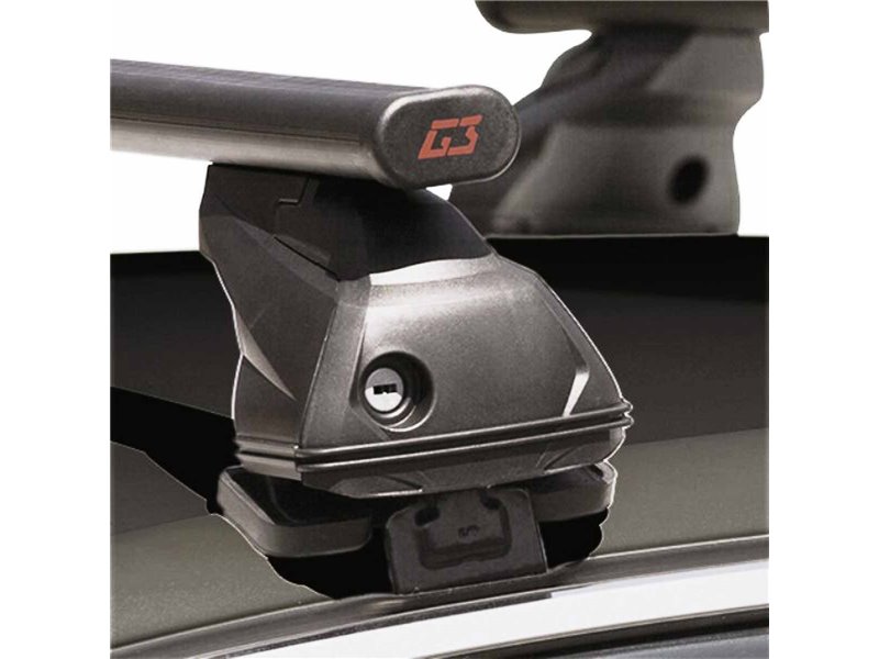 Set BOX + Barre Portatutto per VOLKSWAGEN GOLF VARIANT del 2013 capiente 390 Litri Grigio con Chiave Barre 110 CM + Kit Attacchi