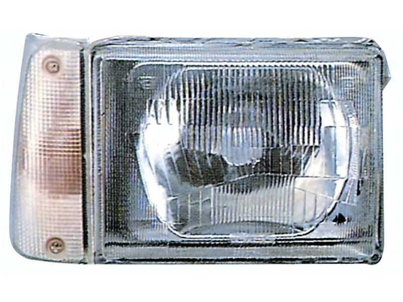 Faro Proiettore Per Fiat Panda 750 Dal 1986 Al 2003 Lato Passeggero R2 Con Regolazione Manuale Con Indicatore Direzione Asimmetr