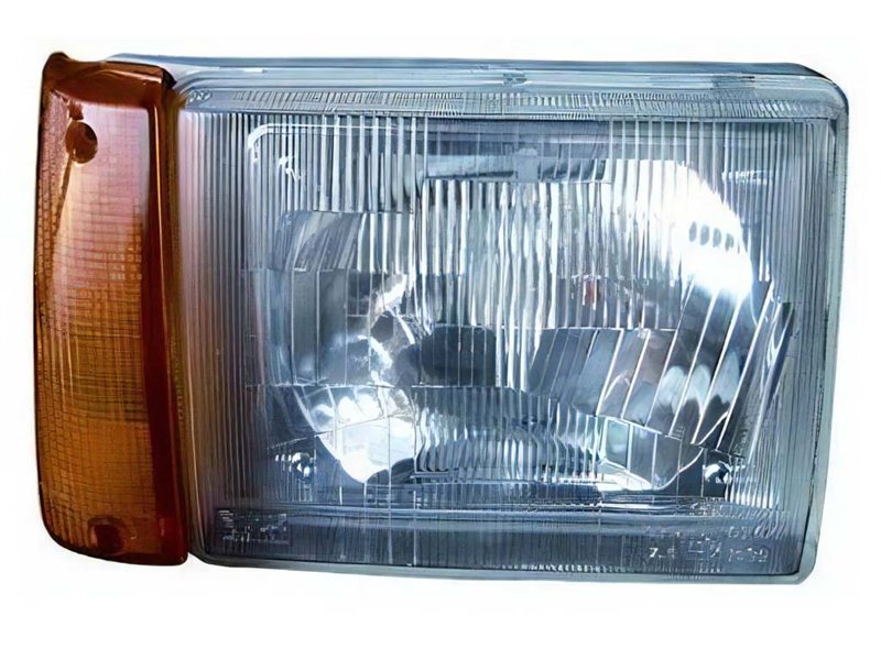 Fanale Per Fiat Panda 750 1986 Lato Passeggero R2 Predisposto Per Regolazione Elettrica Con Indicatore Direzione Asimmetrico
