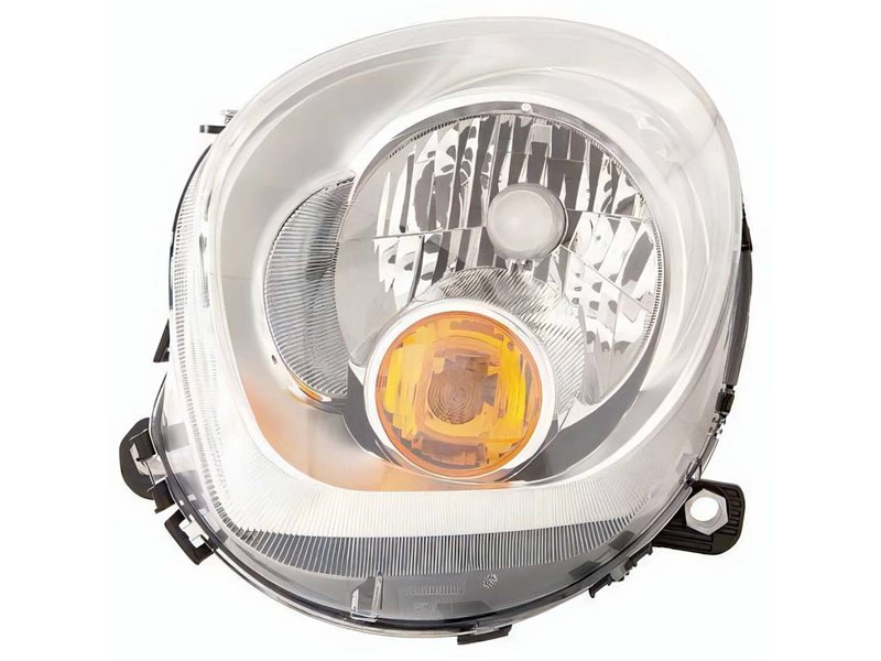 Fanale Proiettore Per Mini Countryman Dal 2010 Al 2016 Lato Conducente H4 Alogeno Con Motore Elettrico Con Indicatore Direzione